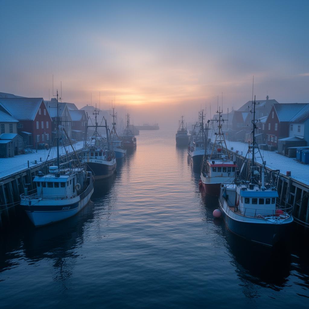 Port de pescuit din Danemarca