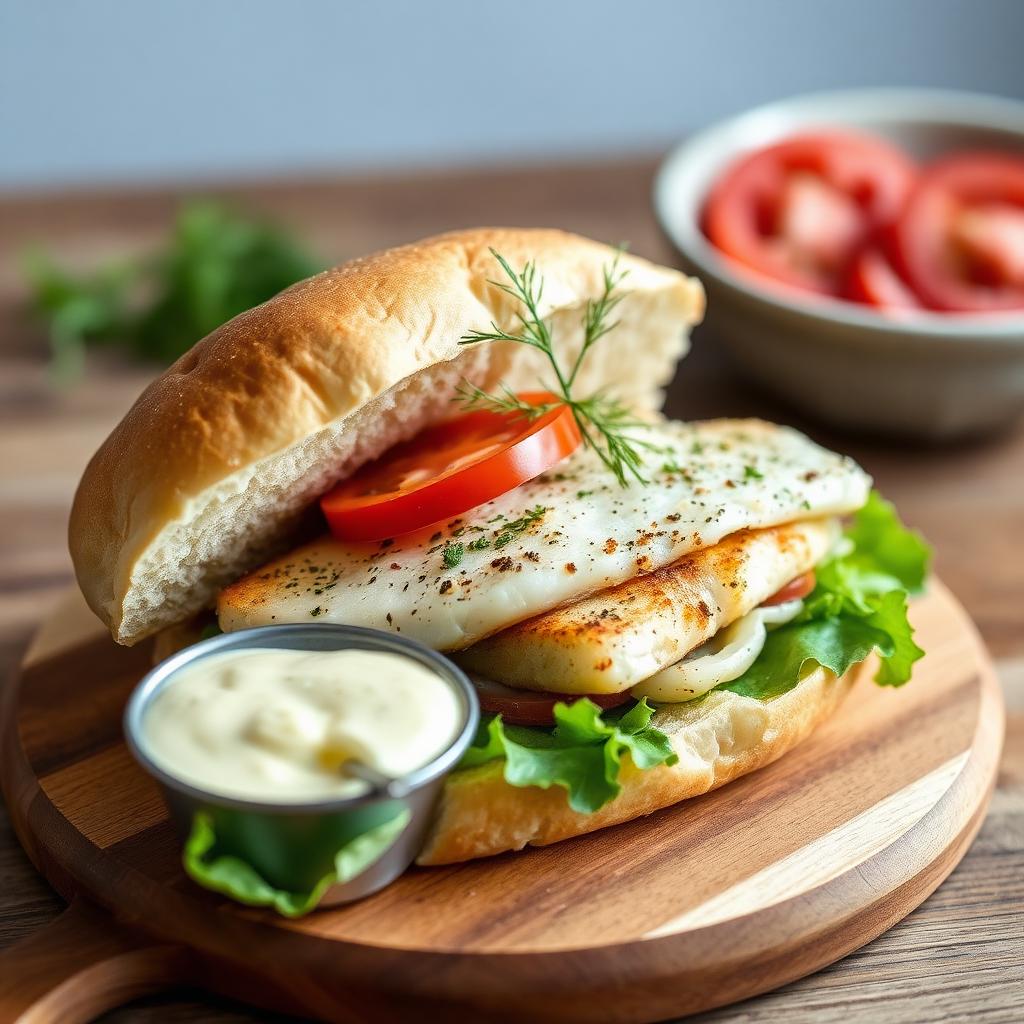 Baked Fish Sandwich