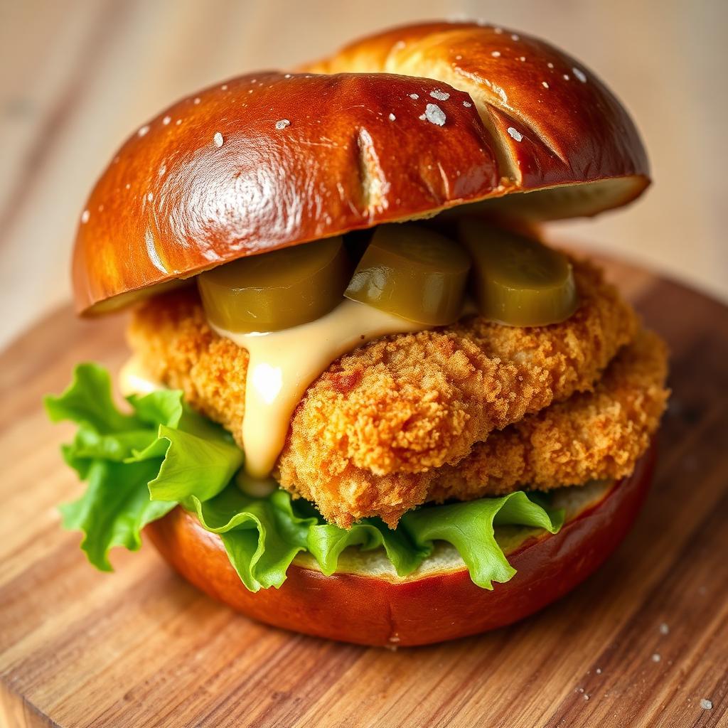 Pretzel Fish Sandwich